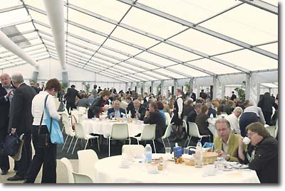 De afsluitende lunch voor bestuurlijk Nederland.